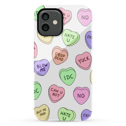 Conversation Hearts Phone Case